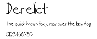Derelict.ttf