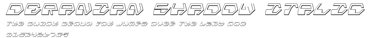 Deranian Shadow Italic Preview