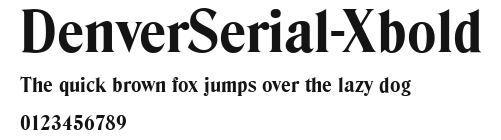 DenverSerial-Xbold Preview