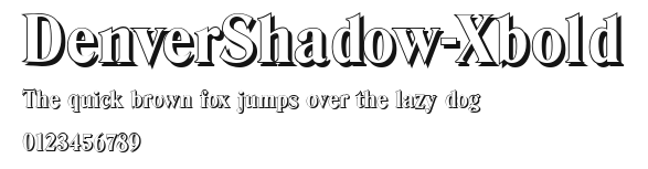 DenverShadow-Xbold Preview