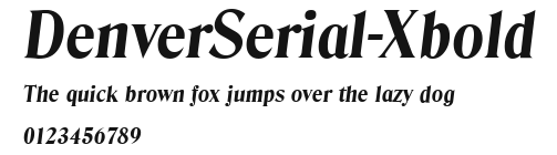 DenverSerial-Xbold Preview