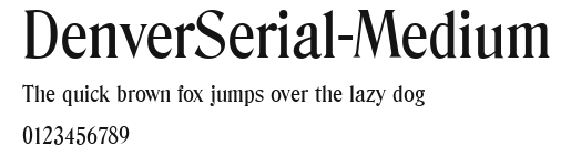DenverSerial-Medium Preview