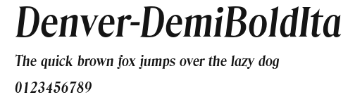 Denver-DemiBoldIta Preview