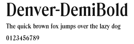 Denver-DemiBold Preview