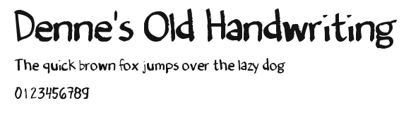 Denne's Old Handwriting.ttf