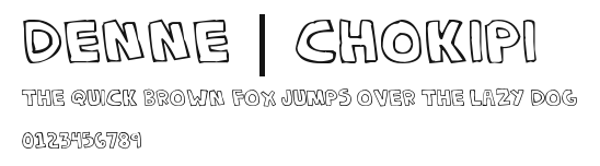 Denne | CHOKIPI.ttf