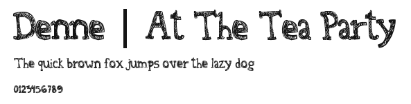 Denne | At The Tea Party.ttf