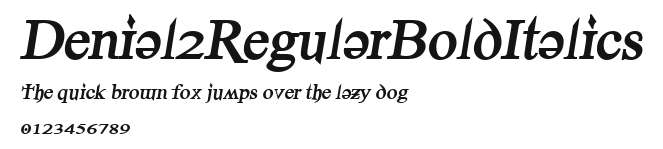 Denial2RegularBoldItalics.ttf
