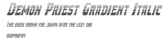 Demon Priest Gradient Italic Preview