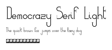 Democrazy Serif Light Preview