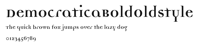 DemocraticaBoldOldstyle Preview