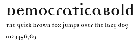 DemocraticaBold Preview