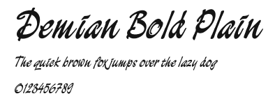 Demian Bold Plain Preview