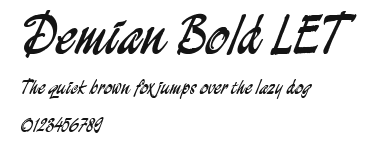 Demian Bold LET Preview