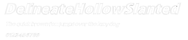 DelineateHollowSlanted Preview