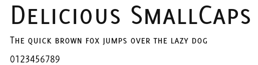 Delicious SmallCaps Preview