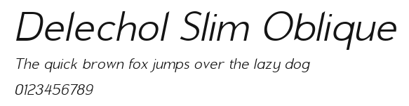 Delechol Slim Oblique Preview