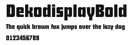DekodisplayBold Preview
