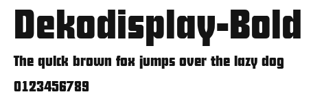 Dekodisplay-Bold Preview