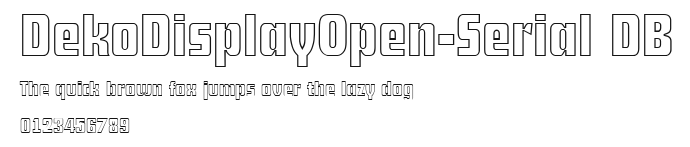 DekoDisplayOpen-Serial DB Preview