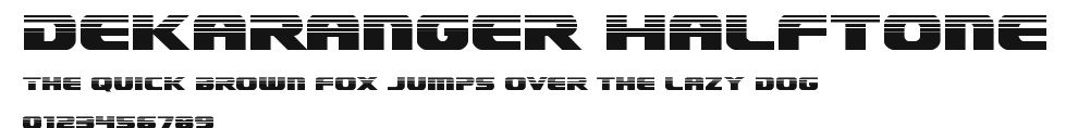 Dekaranger Halftone Preview