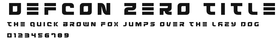 Defcon Zero Title Preview