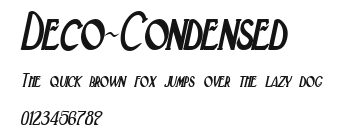 Deco-Condensed Preview