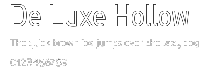 De Luxe Hollow.ttf