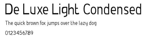 De Luxe Light Condensed.ttf