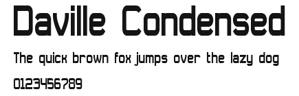 Daville Condensed Preview