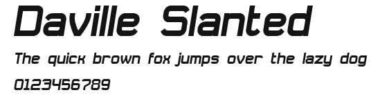 Daville Slanted Preview