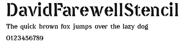 DavidFarewellStencil.ttf
