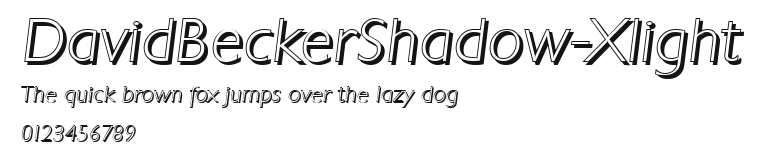 DavidBeckerShadow-Xlight Preview