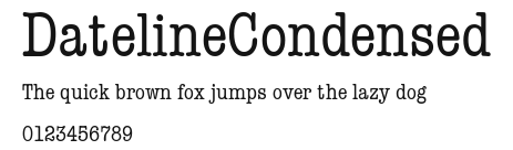 DatelineCondensed Preview