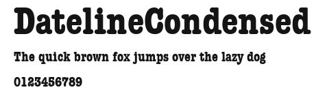 DatelineCondensed Preview