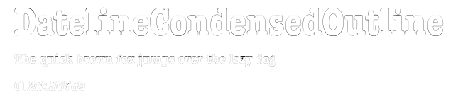 DatelineCondensedOutline Preview