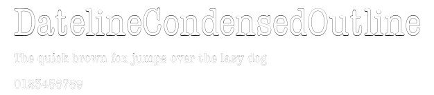 DatelineCondensedOutline Preview