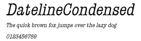 DatelineCondensed Preview
