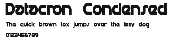 Datacron Condensed Preview