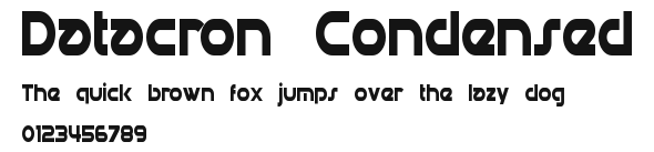 Datacron Condensed Preview