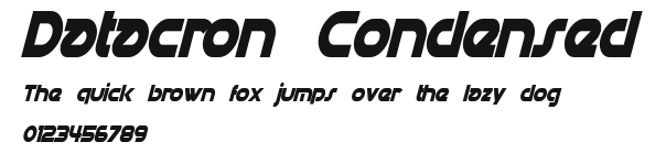 Datacron Condensed Preview