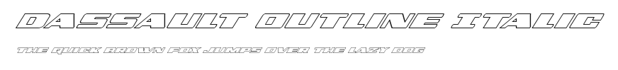 Dassault Outline Italic Preview