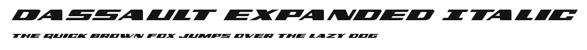 Dassault Expanded Italic Preview
