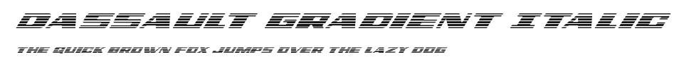 Dassault Gradient Italic Preview