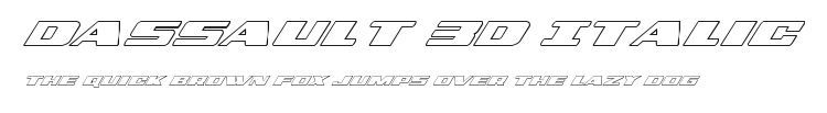 Dassault 3D Italic Preview