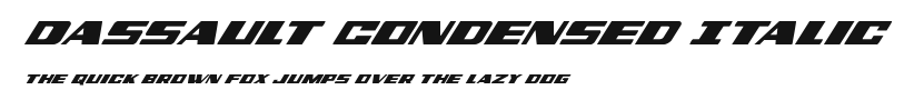 Dassault Condensed Italic Preview