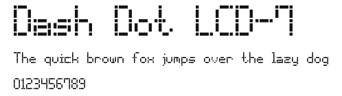 Dash Dot LCD-7.ttf