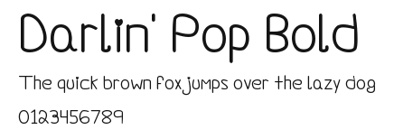 Darlin' Pop Bold Preview