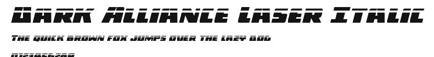 Dark Alliance Laser Italic Preview