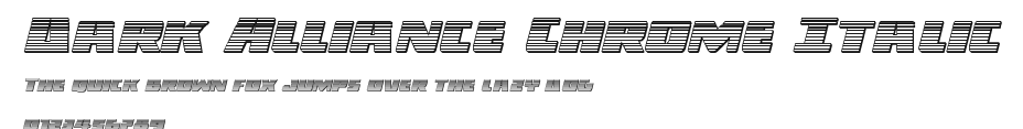 Dark Alliance Chrome Italic Preview